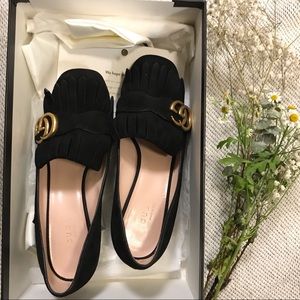 Gucci Marmont Suede Pump